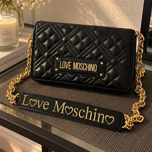 Love moschino black - moschino, quilted