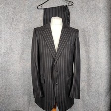 Vintage Gieves & Hawkes Suit Mens Size 42L W34 L32 Grey Chalk Stripe Savile Row