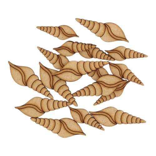 Wooden sea shell spindle - wooden,