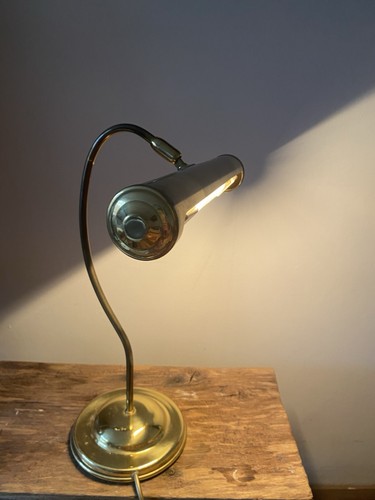 Vintage banker desk lamp - vintage,