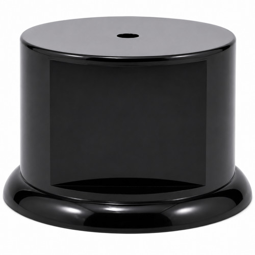 Black gloss round display - round, base