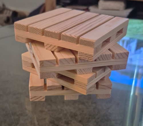 Wooden pallet coasters - , x4