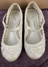 Girls Satin sequin Shoes By”NEXT” size 8