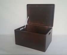 Wooden Box with Lid Handles