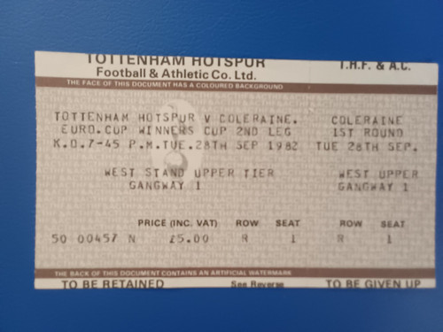 Match ticket tottenham hotspur - ticket,