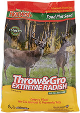 Throw & Gro X-Treme W/Radish Forage for Deer - Easy-To-Plant Fast-Growing No-Til