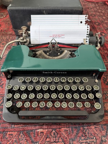 Exc 1933 smith corona flat - smith, top