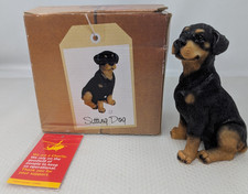 Resin Sitting Dog Made By The Kensington Giftware Co 135mm Tall RD12