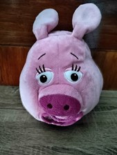 Disney Store Stamped Jungle Junction Zooter Pink Pig Plush Soft Toy On Wheels. 