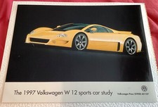 Volkswagen W12 concept car press photographs x 3 - rare