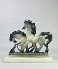 Vintage 2 Resin Prancing Horse