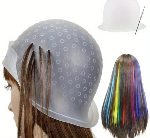 Hair highlighting dye cap - hair,