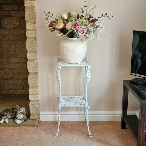 Metal tier plant stand white - metal, 2