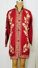 Red kashimiri woolen Nehru