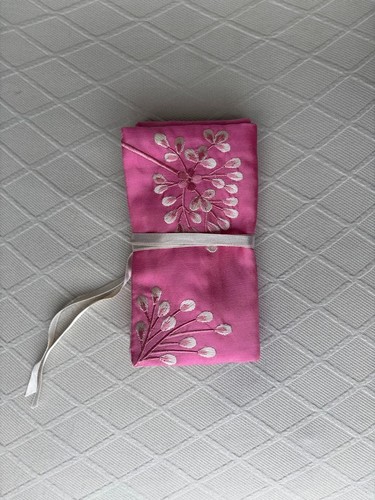 Pink silk embroidered - pink,