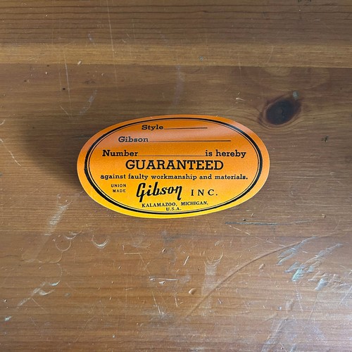 1960 gibson blank orange - 1960's,