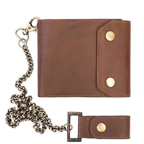 Men biker leather - men's, wallet