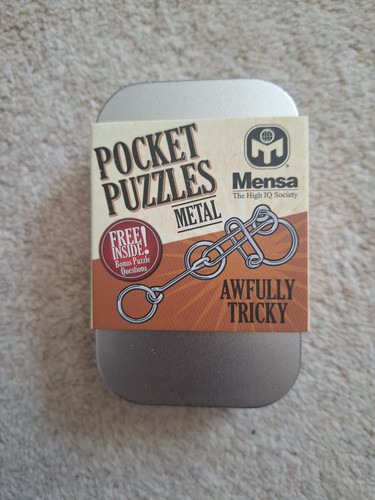 Mensa pocket puzzles metal - pocket,