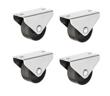 Cabinet Unit Drawer Fixed Castor Special use Wheel Plate Fixing pack of 4 Hafele