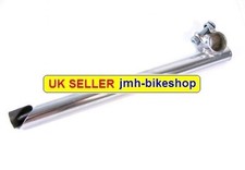 Chrome Long high rise quill Vintage style bike stem 22.2 mm 300mm long