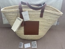 Loewe large sand raffia - sand,