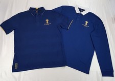 THE WEBB ELLIS CUP 2023 FRANCE RUGBY MEN’S SIZE L BLUE POLO SHIRT BUNDLE JOB LOT