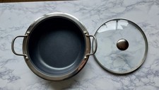 Cooks Essentials Large Non-Stick Double-Handled Casserole Saucepan With Lid