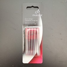 Parker Red Ink Cartridges 5