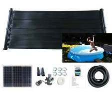 Swimming Kids Pool Hot Water Heater Mat PV Panel Pump Kit Free Sun Energy Hose 