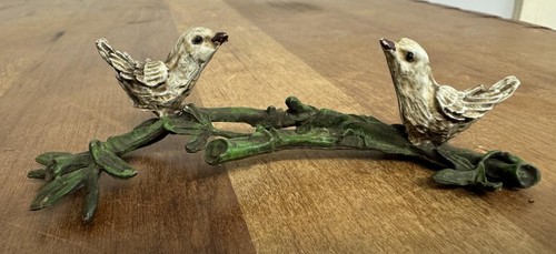 Bronze sculpture two birds - bronze,