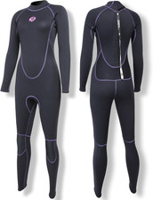 Womens Wetsuit 3Mm Thermal Long Sleeve Neoprene Wetsuits Full Length for Diving 