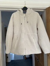 H & M  Cream Teddy Hoodie Size