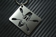 KAYAK Canoe White Water Feestyle Canadian Paddle Squirt Boat Keyring Keychain