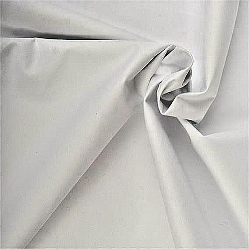 White cotton sateen curtain - cotton,
