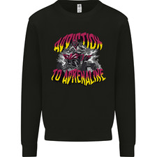 Quad Biking Adrenaline ATV Biker Off Road Kids Sweatshirt Jumper