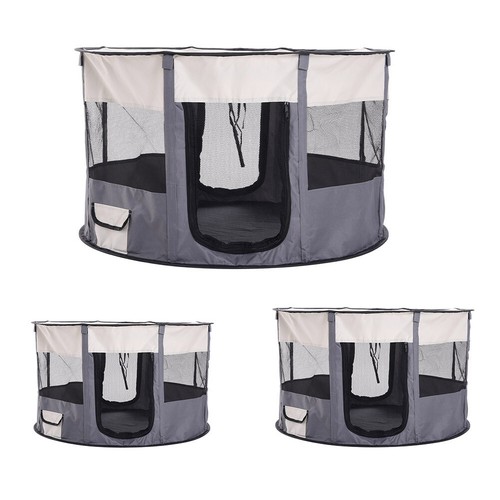 Foldable pet soft play pen - soft,