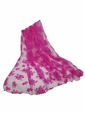 Trim Velvet Feel Net Scarf