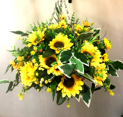 Artificial flower hanging