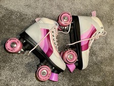 Rio Roller Quad Skates Pink And White Size 4