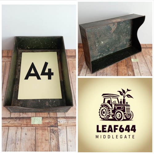 Metal desk tray - metal, office