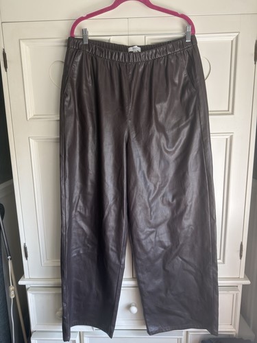 Brown faux leather - m&s,