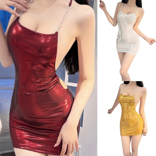 Women glossy sleeveless - glossy,