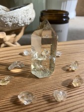Amazing Natural Sunshine Citrine Tower With Clear Phantoms (004) 