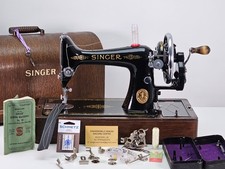 Beauty 1935 Singer 99K Sewing Machine, Serviced + Warranty, for Leather, Fabric