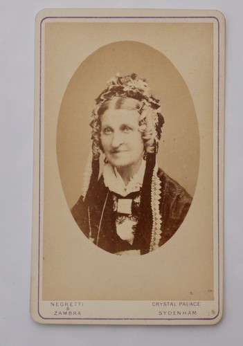 Cdv victorian lady - in, a