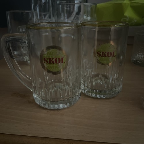 Vintage skol half pint beer - skol,