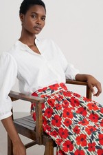 Seasalt Women's Regular Hope Cottage Organic Cotton Check Blouse Salt