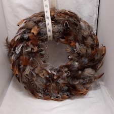 Handmade Pheasant Feather Wreath
