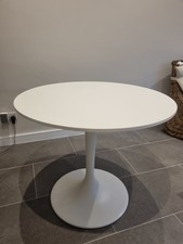IKEA Docksta White Round Dining Table 103cm RRP £149 - Lightly used