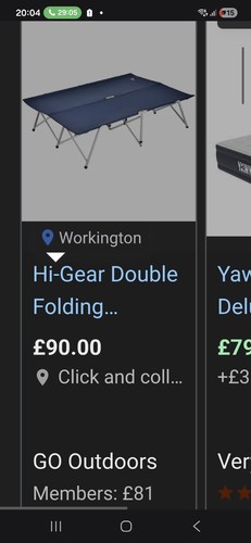 Gear double folding camp - hi,